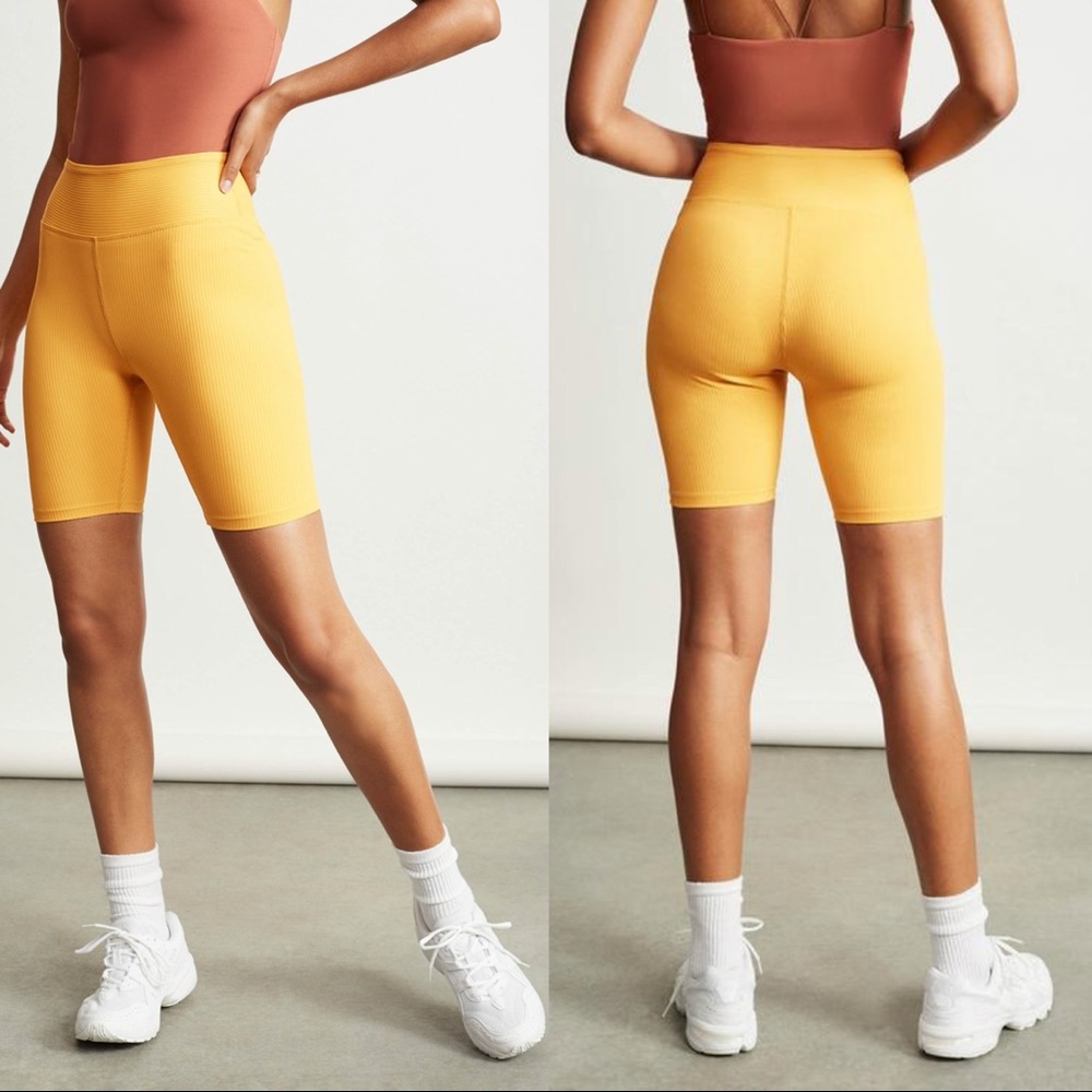 NWOT BANDIER X YEAR OF OURS Ribbed Biker Shorts
